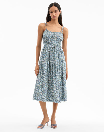 Veronica Beard Millie Dress in Lake Mist