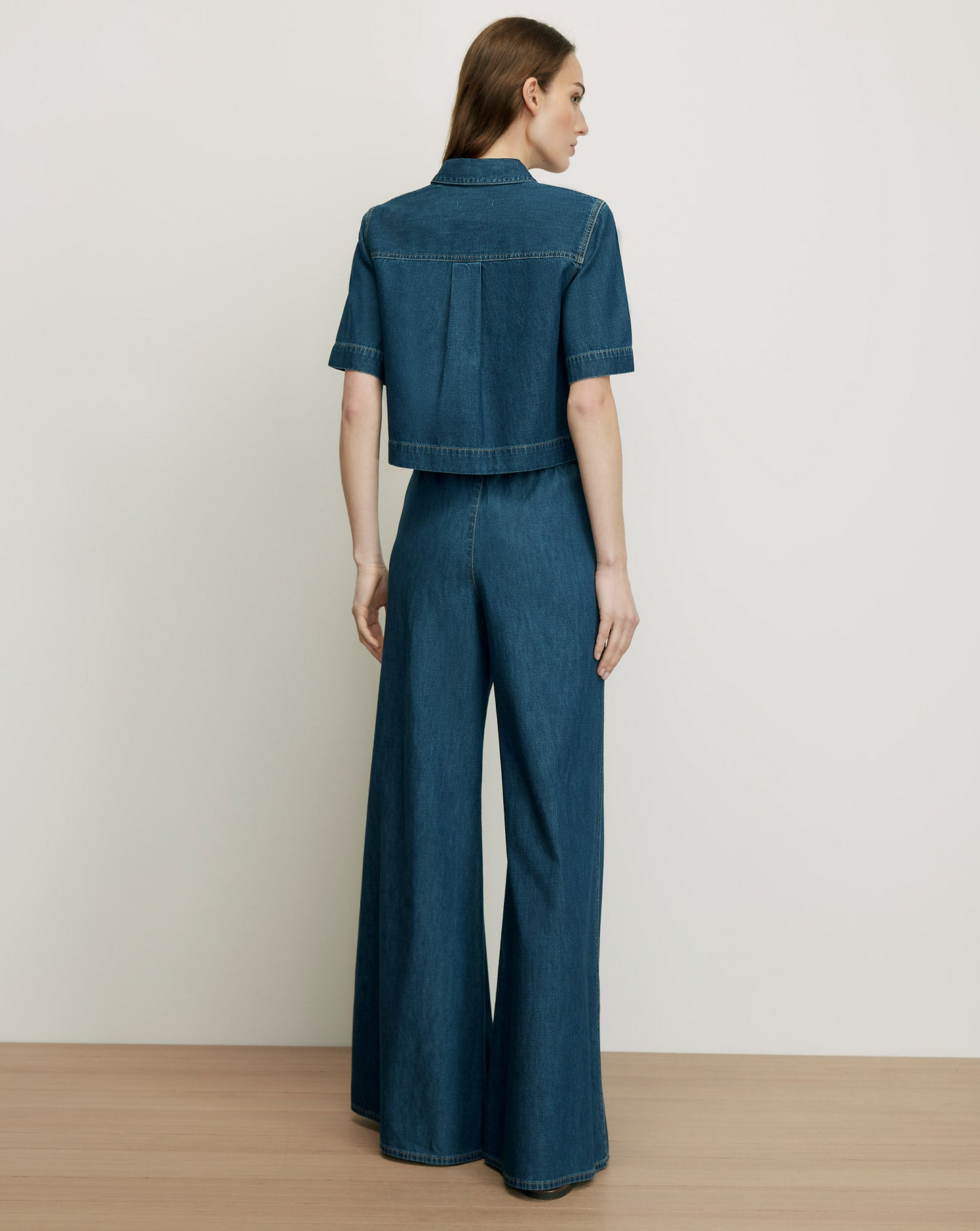 Veronica Beard Spruce Button-Down Shirt in Starry Night
