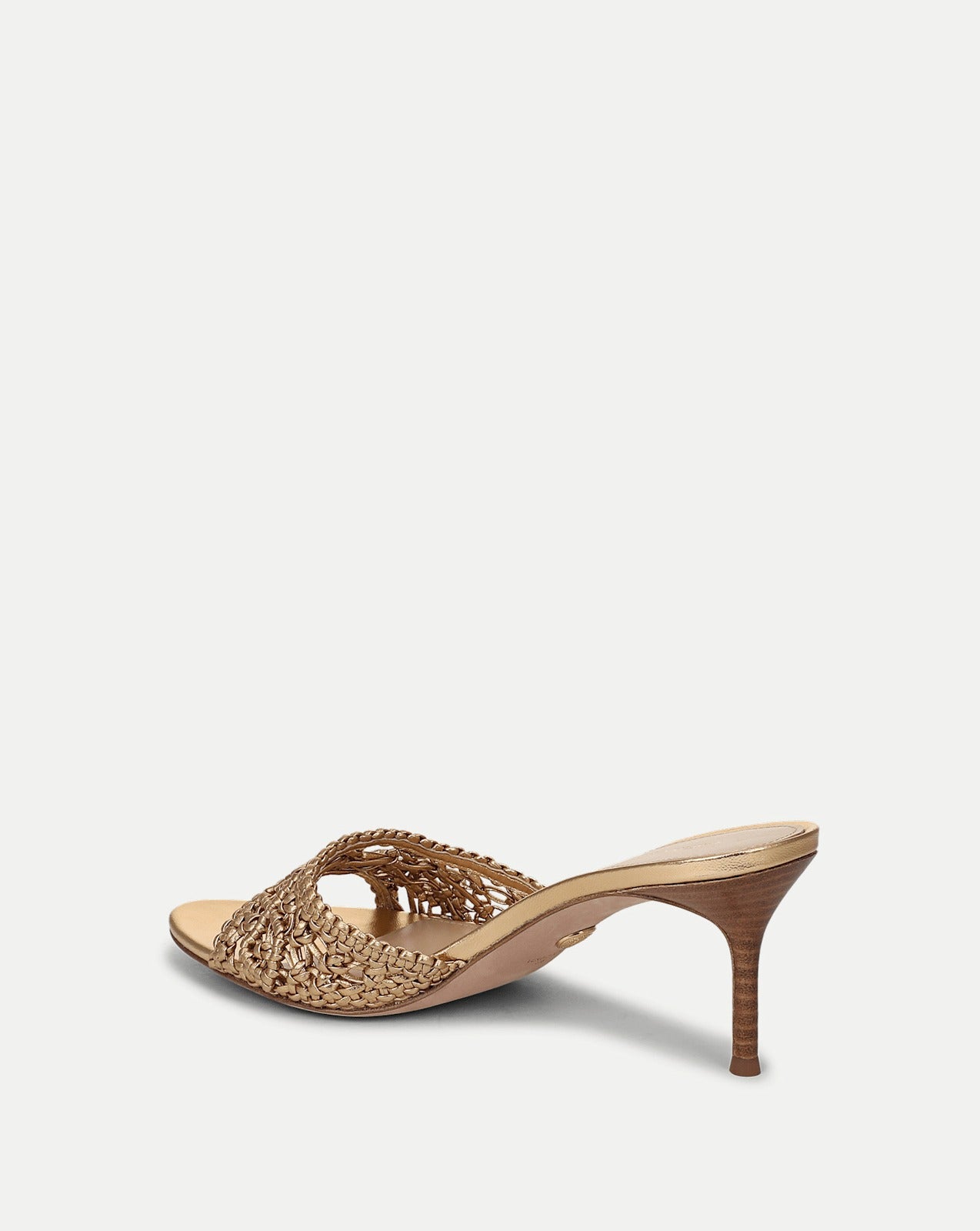 Veronica Beard Tia Macrame Sandal in Pale Gold