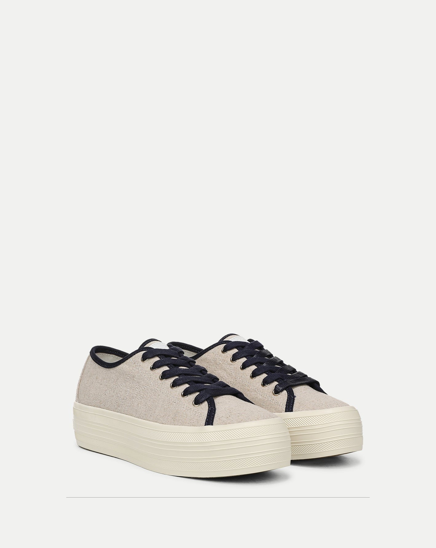 Veronica Beard True Platform Sneaker in Sand/Navy
