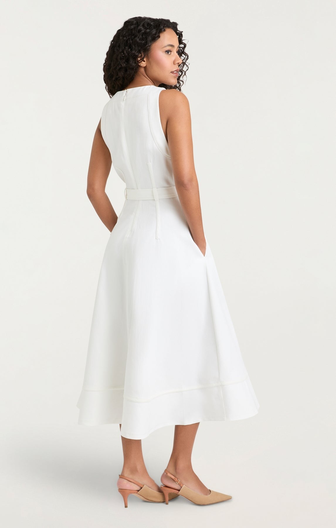 Cinq Sept Zelda Dress in White Leigh's of Breton Village Cinq Sept Zelda Dress in White Leigh's of Breton Village
