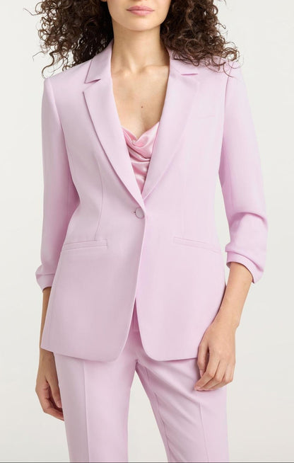 Cinq à Sept Crepe Khloe Blazer in Peony