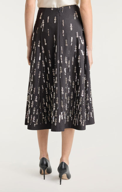 Cinq à Sept Selene Skirt in Charcoal
