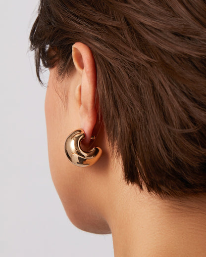 Jenny Bird Gemma Hoops in High Polish Gold