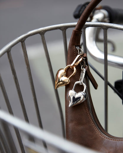 Jenny Bird Padlock Heart Charm (More Colors)
