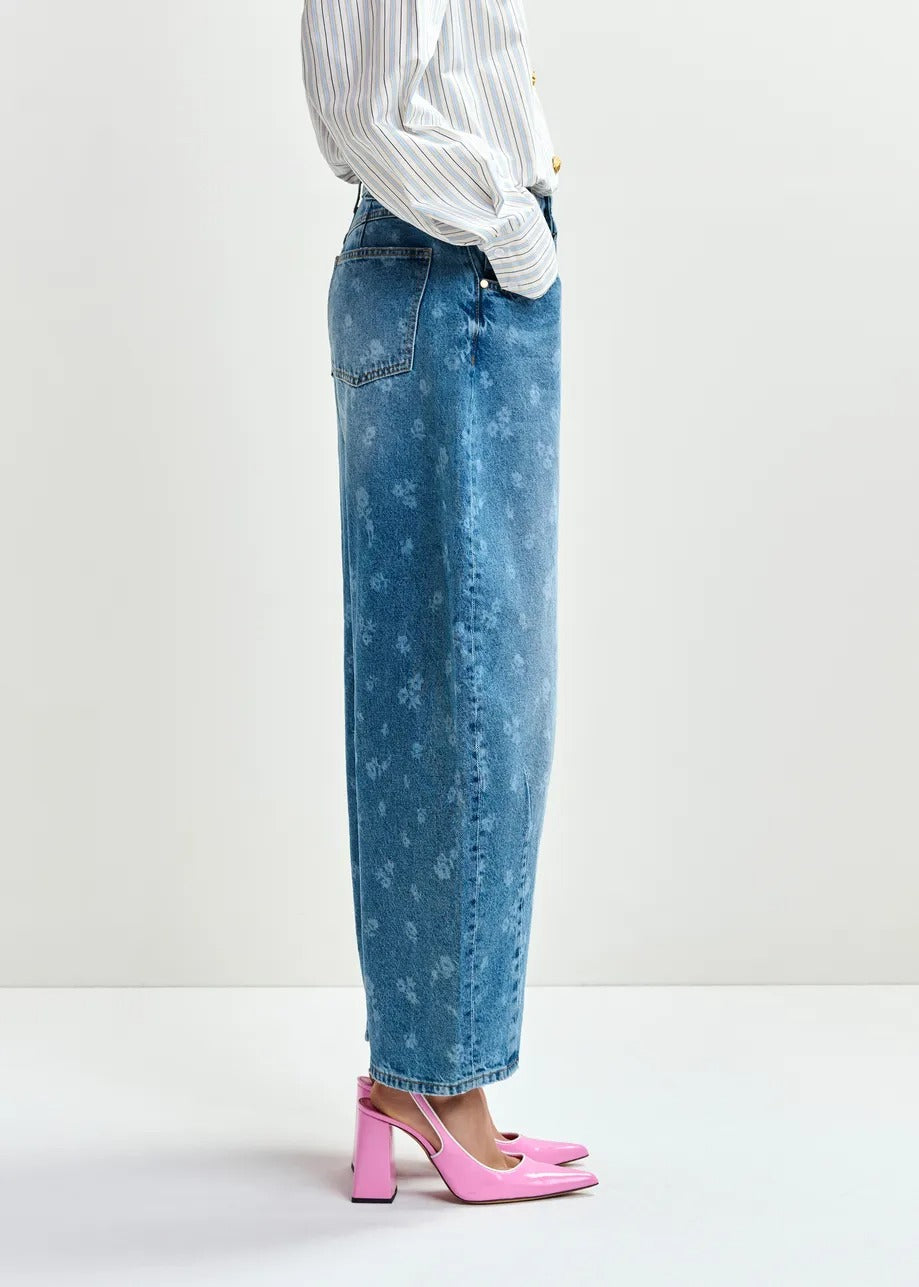 Essentiel Antwerp JO1 Barrel Leg Jeans in Quiet Pool