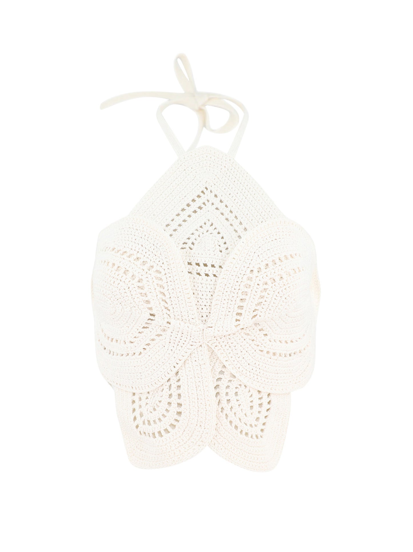 Cult Gaia Emelia Knit Top in Off White