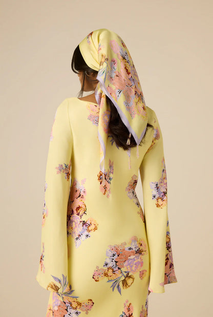 Hemant and Nandita Maxi Dress in Yellow