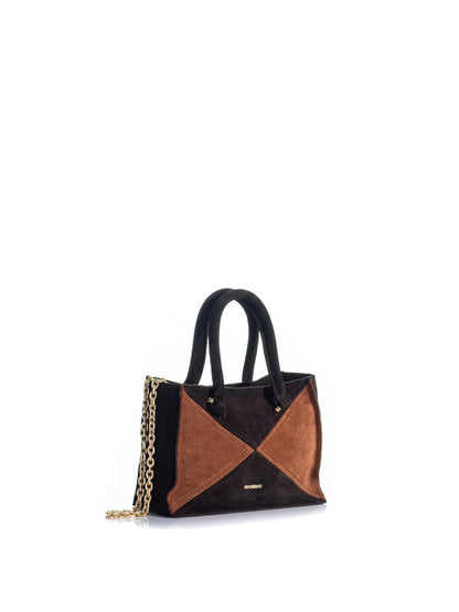 Kooreloo The Chatterbox Mini Tote in Brown Patchwork