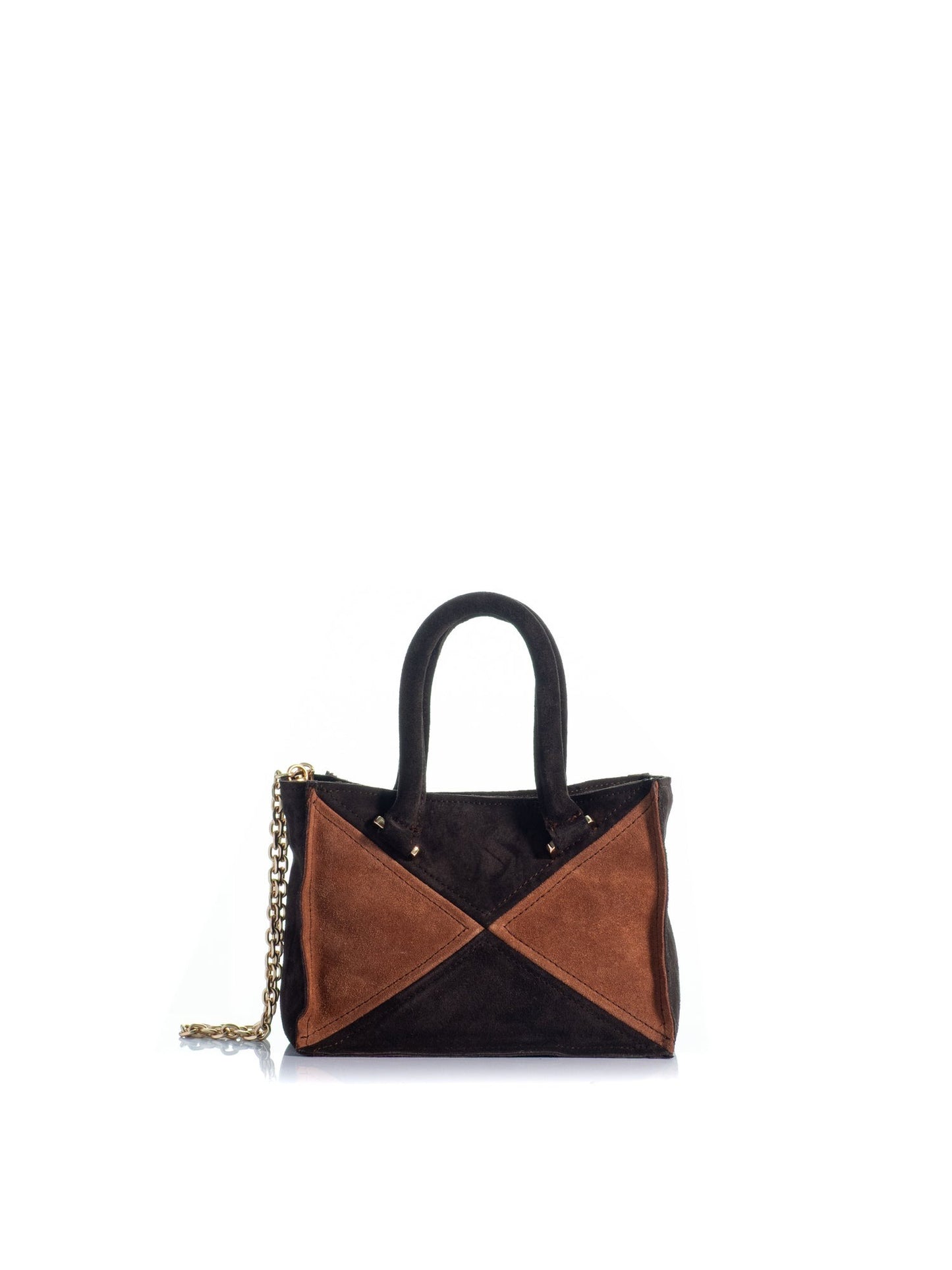 Kooreloo The Chatterbox Mini Tote in Brown Patchwork