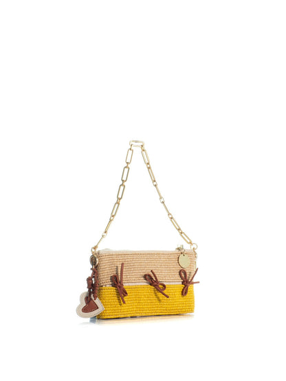 Kooreloo The Bow Port Monnaie Bag in Natural/Yellow