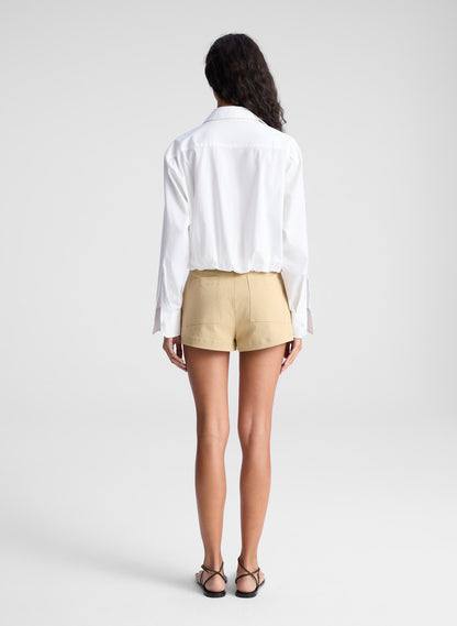 A.L.C. Leo Top in White