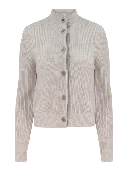 Kinross Cashmere Gathered Sleeve Cardigan (More Colors)