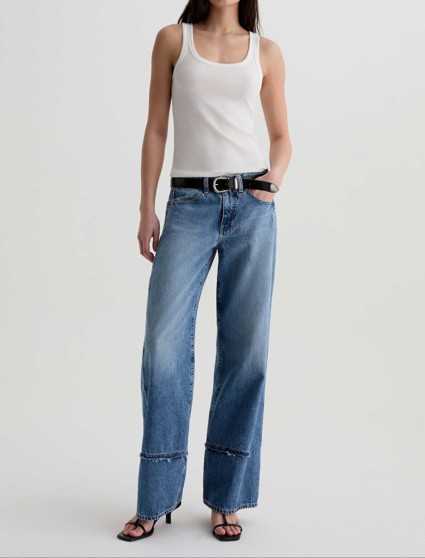 AG Jeans Adria Paneled Fit Jeans in Socialite