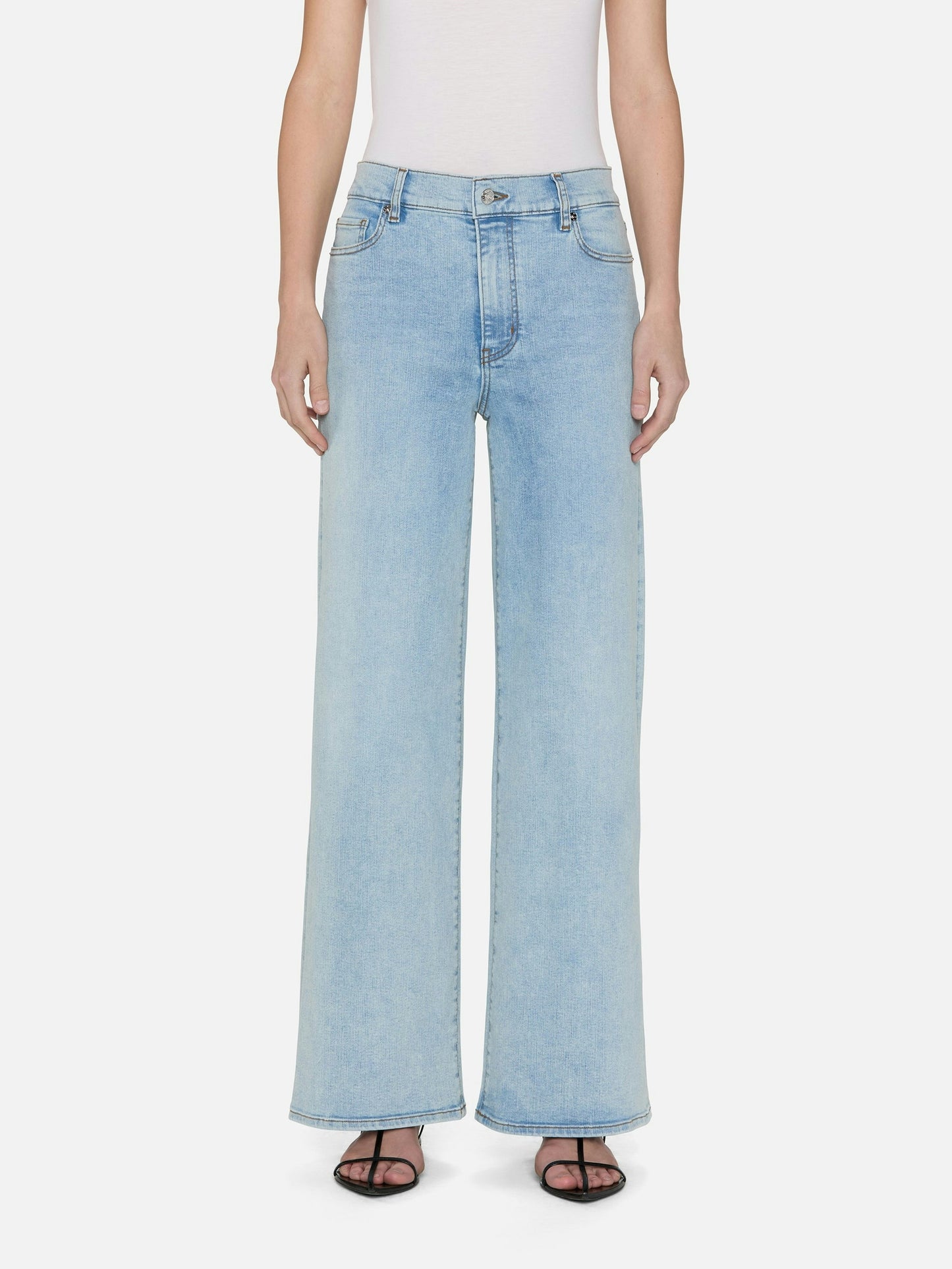 Frame Le Slim Palazzo Jeans in Tribute