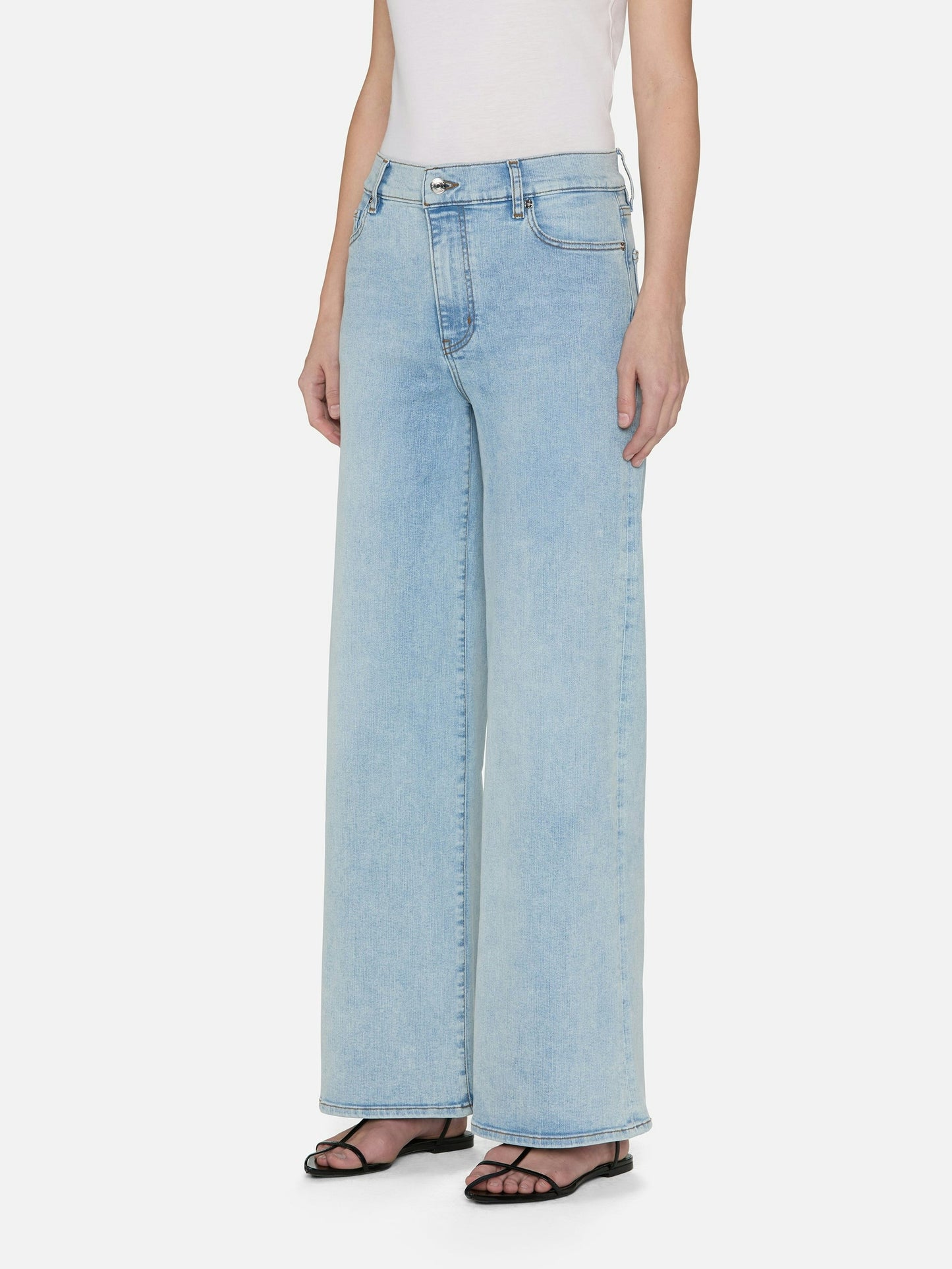 Frame Le Slim Palazzo Jeans in Tribute