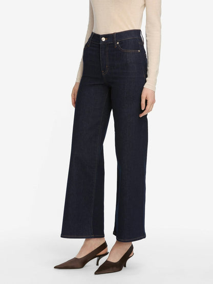 Frame Le Slim Palazzo Crop Jeans in Rinse