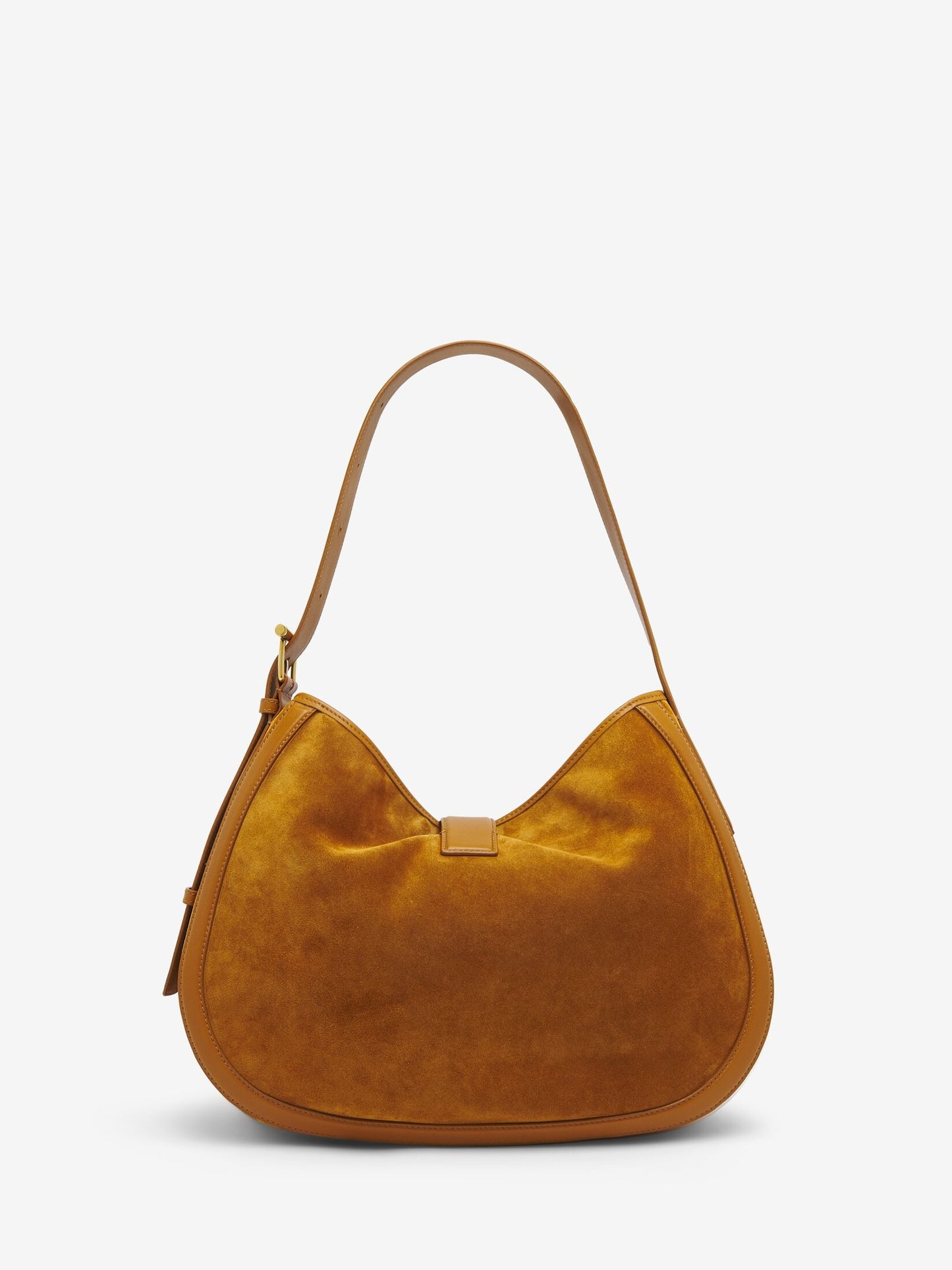Alexander McQueen T-Bar Shoulder in Light Brown/Gold