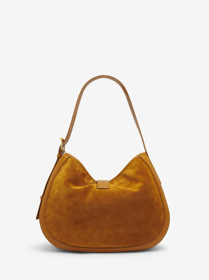 Alexander McQueen T-Bar Shoulder in Light Brown/Gold