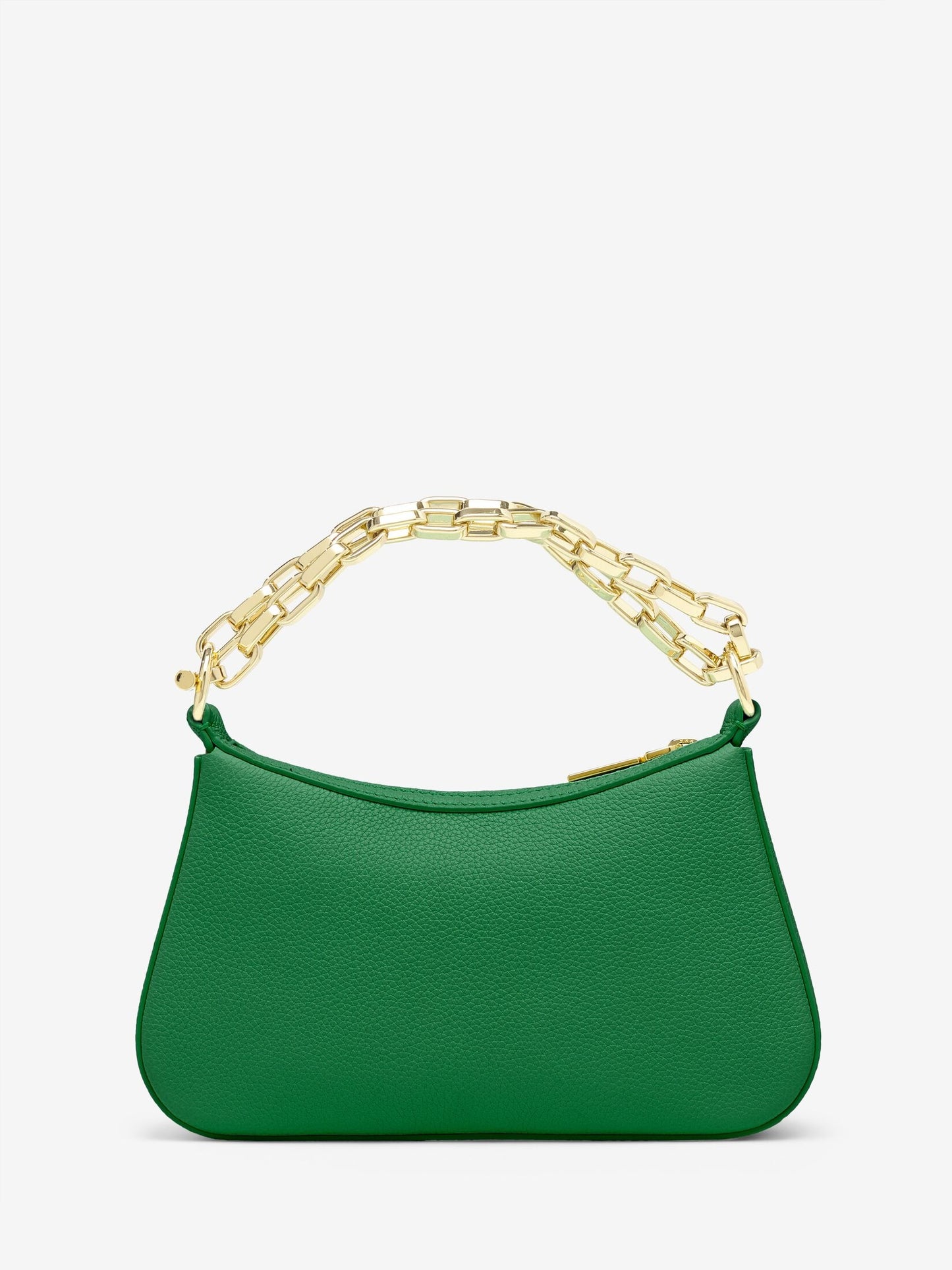 Alexander McQueen T-Bar Mini Pouch in Viridian/Gold