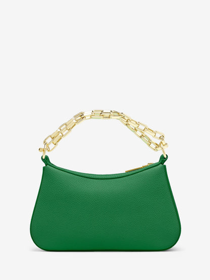 Alexander McQueen T-Bar Mini Pouch in Viridian/Gold