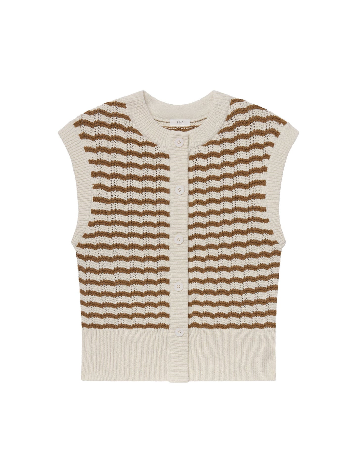 A.L.C. Margo Top in Parchment/Navy Stripe