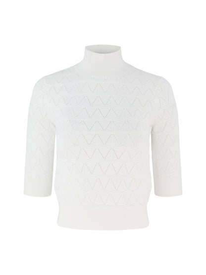 Trina Turk Mali Pullover in White Wash