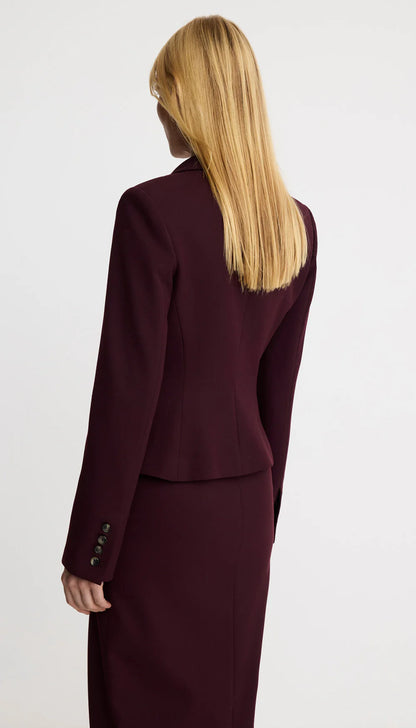 Smythe Two Button Tillie Blazer in Plum