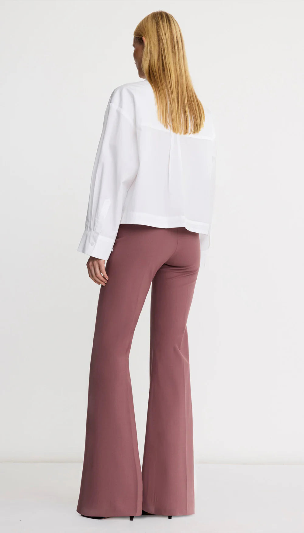 Smythe Bootcut Pant in Mauve
