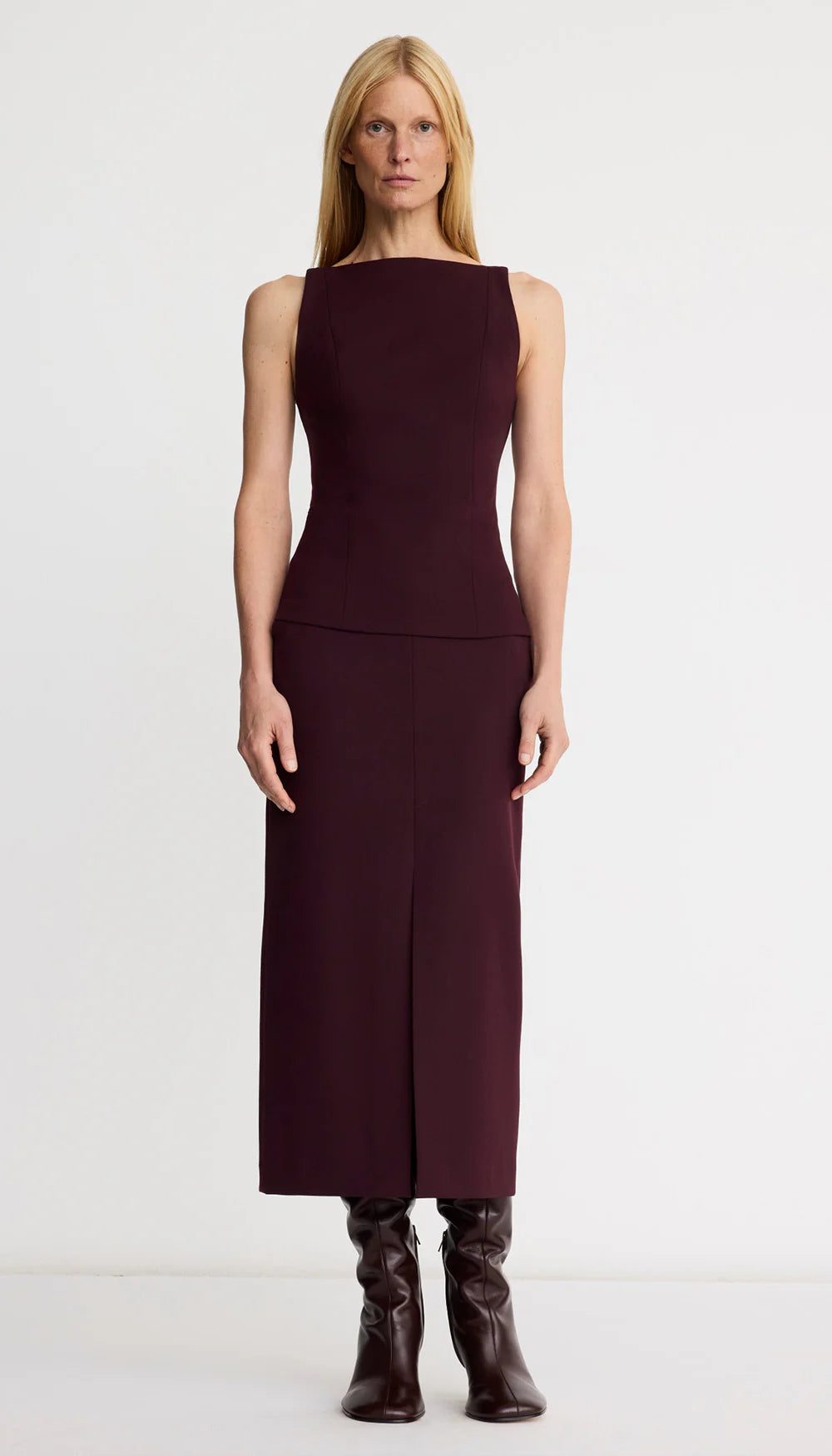Smythe Sabrina Shell in Plum