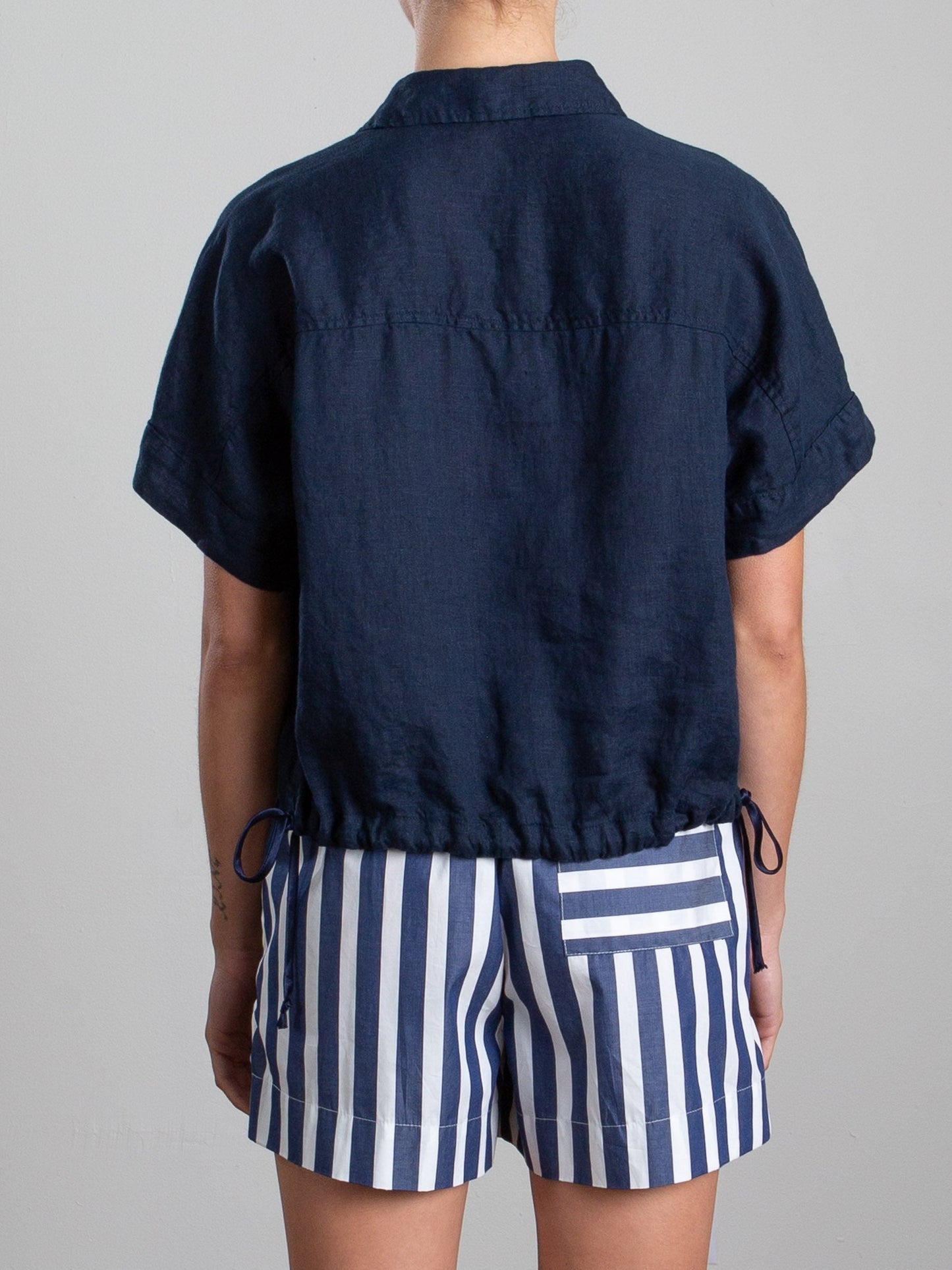 Pharaoh Zoey Shirt in French Linen Ink