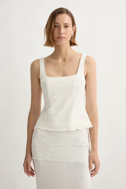 Posse Cove Bodice in Pearl
