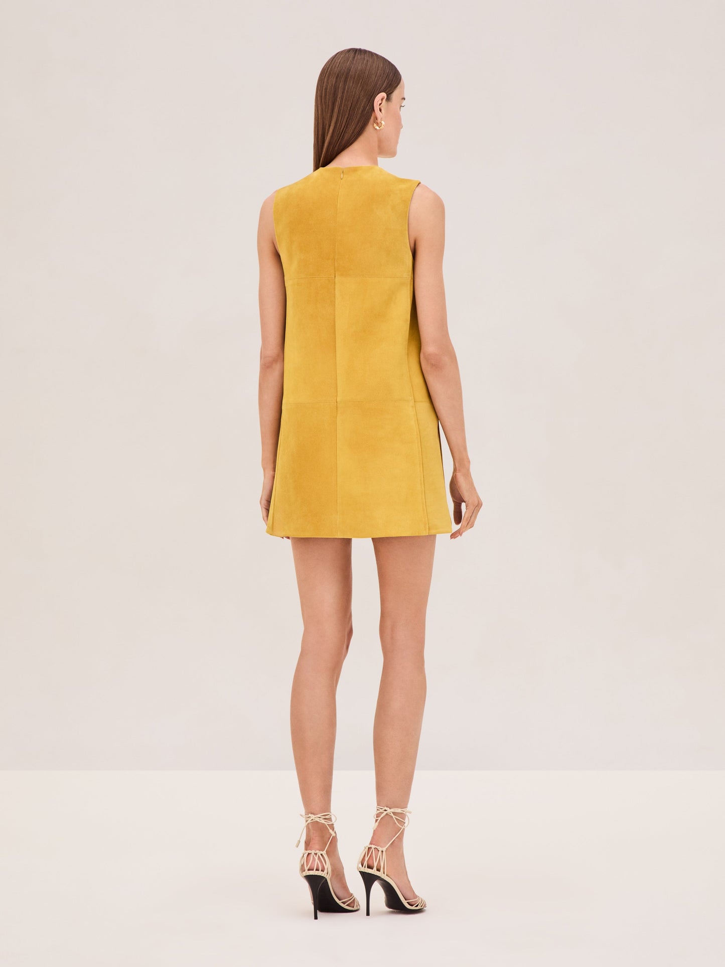 Alexis Dakota Suede Shift Dress in Citrine