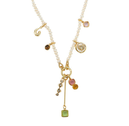 Mignonne Gavigan Amora Necklace in White Multi