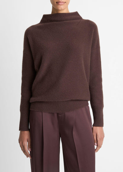 Vince Plush Cashmere Funnel-Neck Sweater (More Colors)