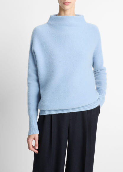 Vince Plush Cashmere Funnel-Neck Sweater (More Colors)