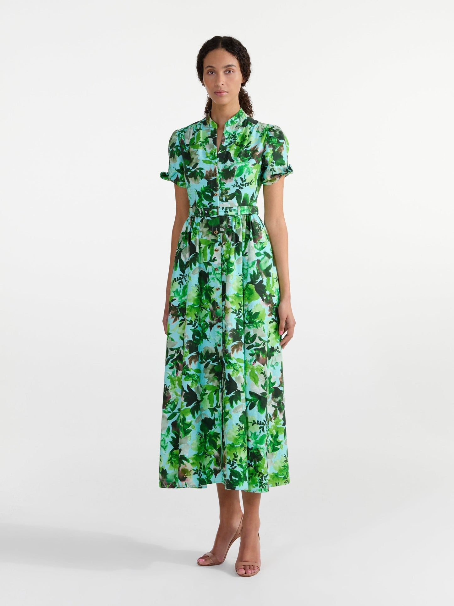 Saloni Ena Dress in Watercolor Garden