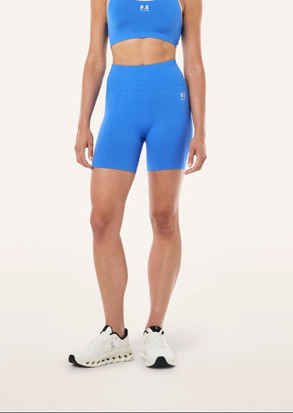 P.E Nation Restore Seamless 5 Inch Bike Short in Palace Blue