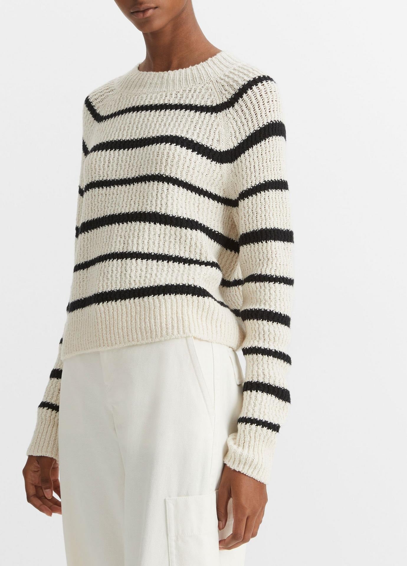 Vince waffle hot sale knit sweater