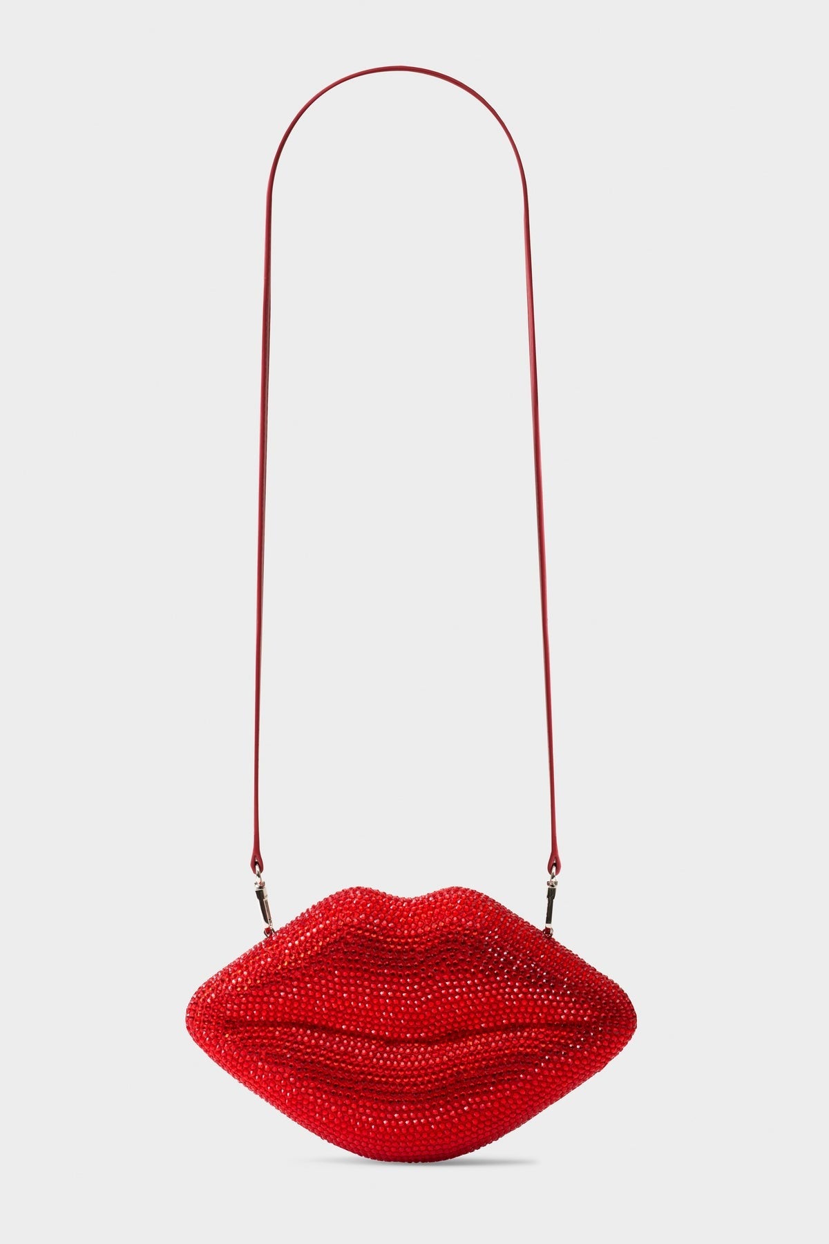 Simon Miller Crystal Lip Clutch in Lucky Red