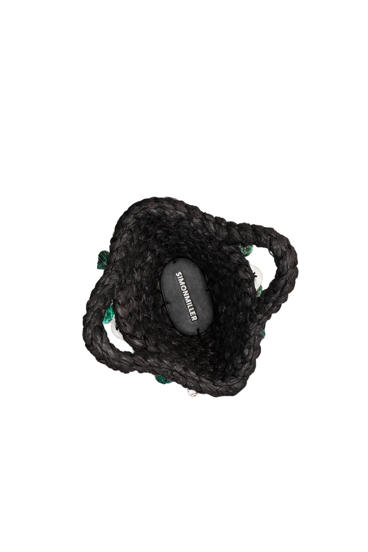 Simon Miller Mini Shelly Mercado Tote in Black/Teal Multi