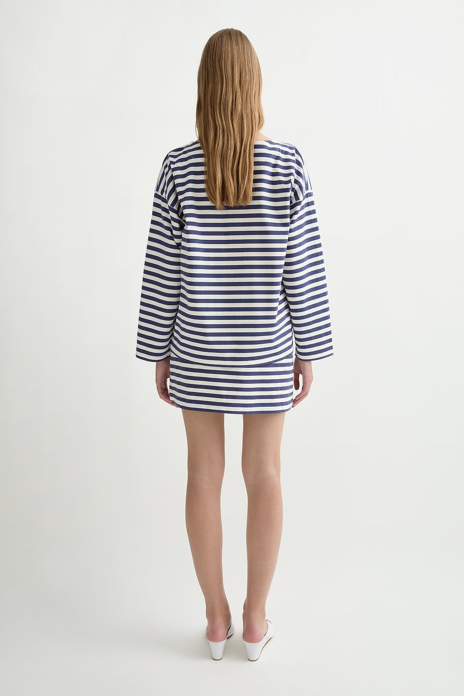 Posse Haisley Skirt in Navy Stripe