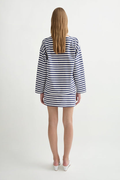 Posse Haisley Top in Navy Stripe