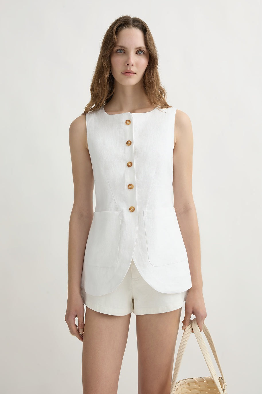 Posse Emma Vest in Ivory