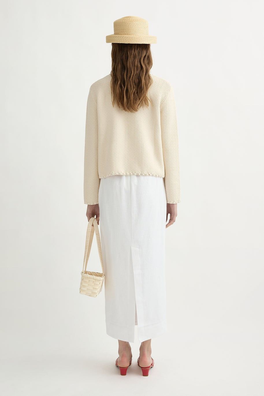 Posse Emma Pencil Skirt in Ivory