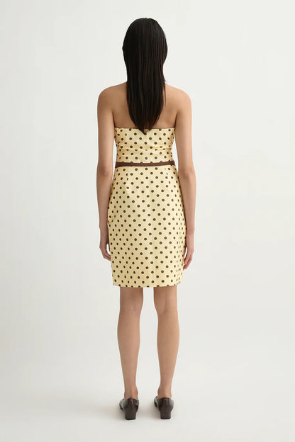 Posse Bowie Skirt in Vanilla/Choc