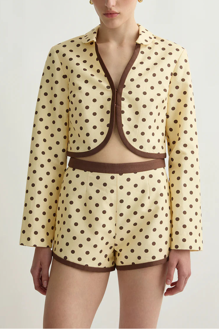 Posse Bowie Jacket in Vanilla/Choc