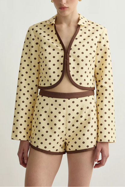 Posse Bowie Jacket in Vanilla/Choc