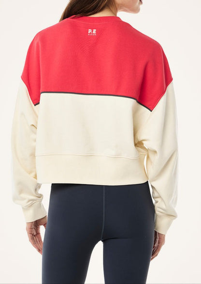 P.E Nation Shift Sweat in Whisper White