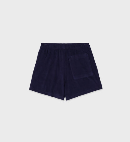Sporty & Rich Spa Disco Shorts in Navy